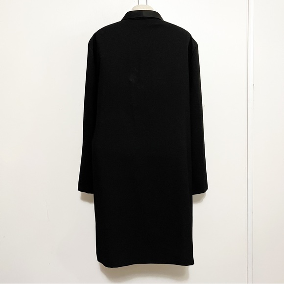 Topshop Satin Trim Black Blazer Dress 12 - Picture 2 of 11